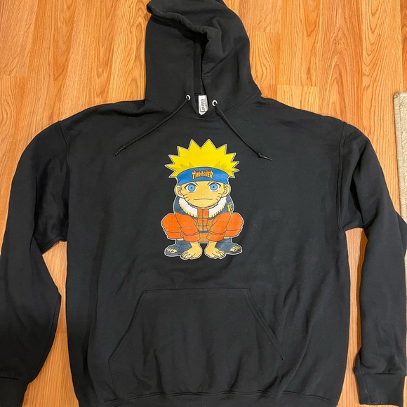 Thrasher hoodie - black - size large - Picture 2 of 3